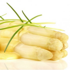Portion frischer Spargel