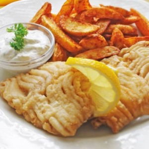 Gebackenes Karpfenfilet