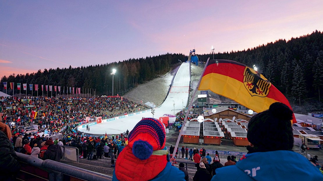 Skisprungschanze in der Vogtland Arena